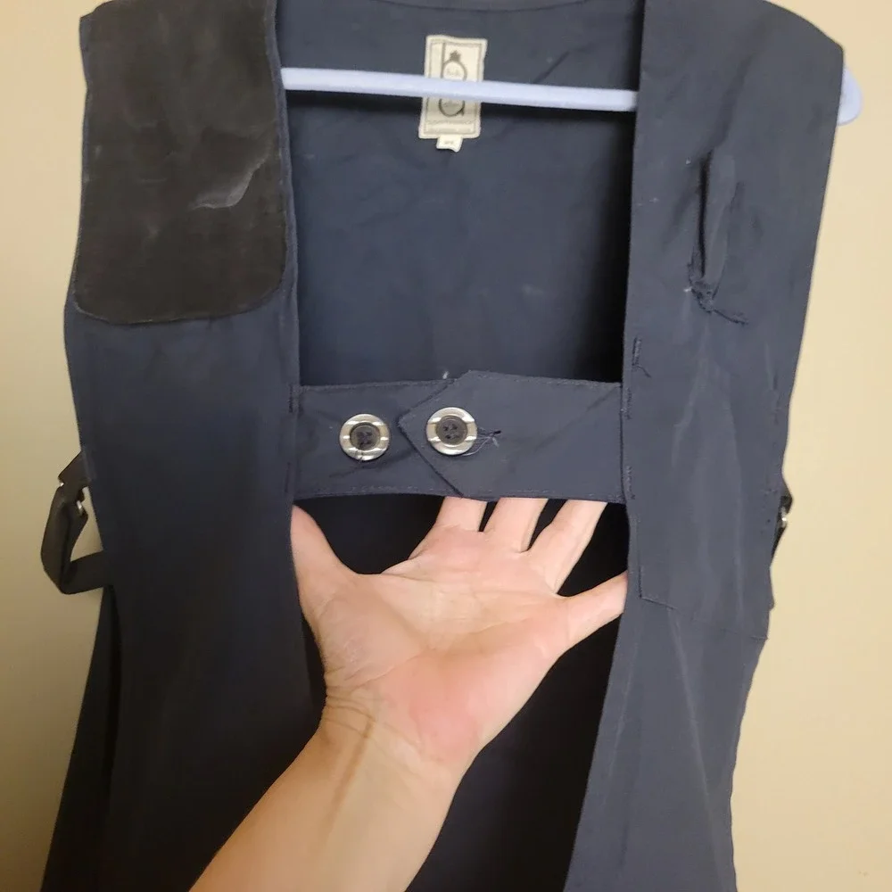 Bob Allen Shooting Vest Mens XL Navy Blue Excellent Utility Hunting Trap Skeet